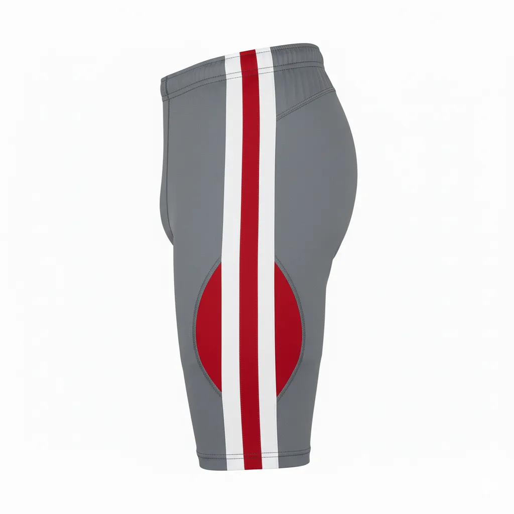 Custom Flag Football Compression Pants - Side View - HAMCO