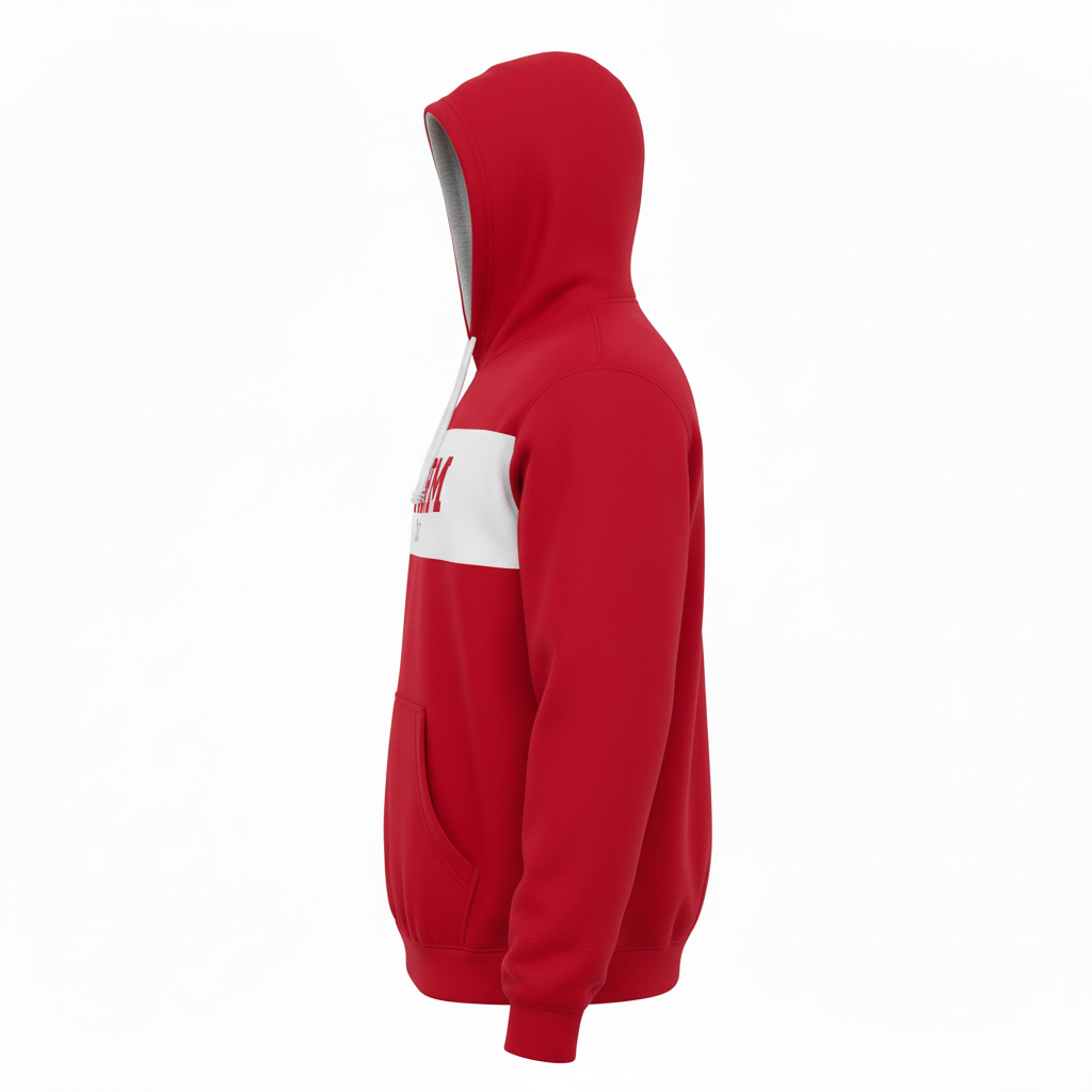 Custom Flag Football Pullover Hoodies - Side View - HAMCO Sports Inc.