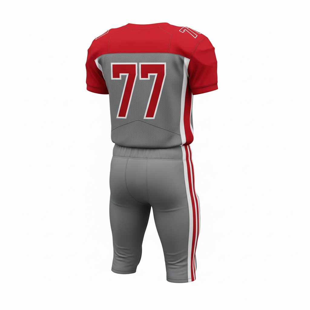 Custom Alternate Football Uniforms - Back View - HAMCO Sports Inc.