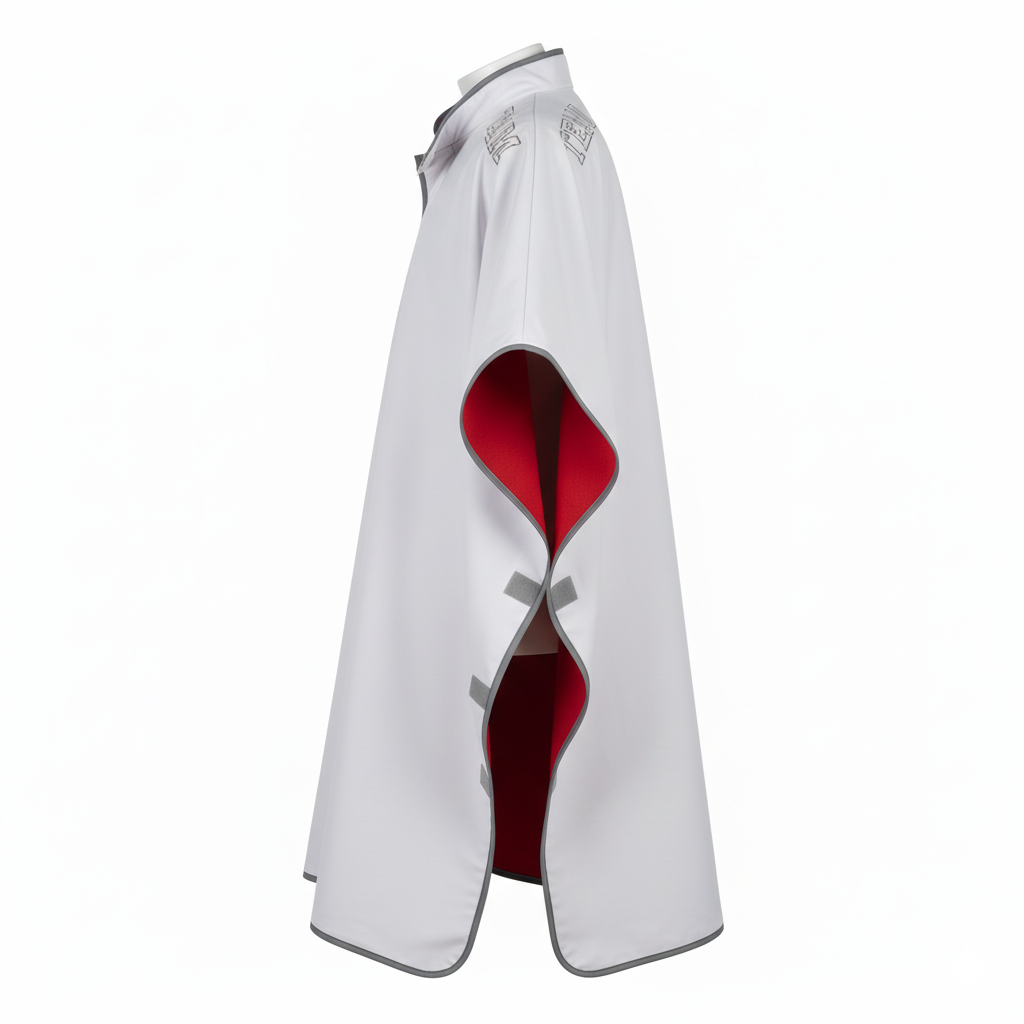 Custom Football Sideline Cape - Side View - HAMCO Sports Inc.