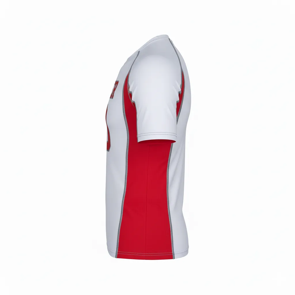 Custom Football Compression Shirt - Side View - HAMCO