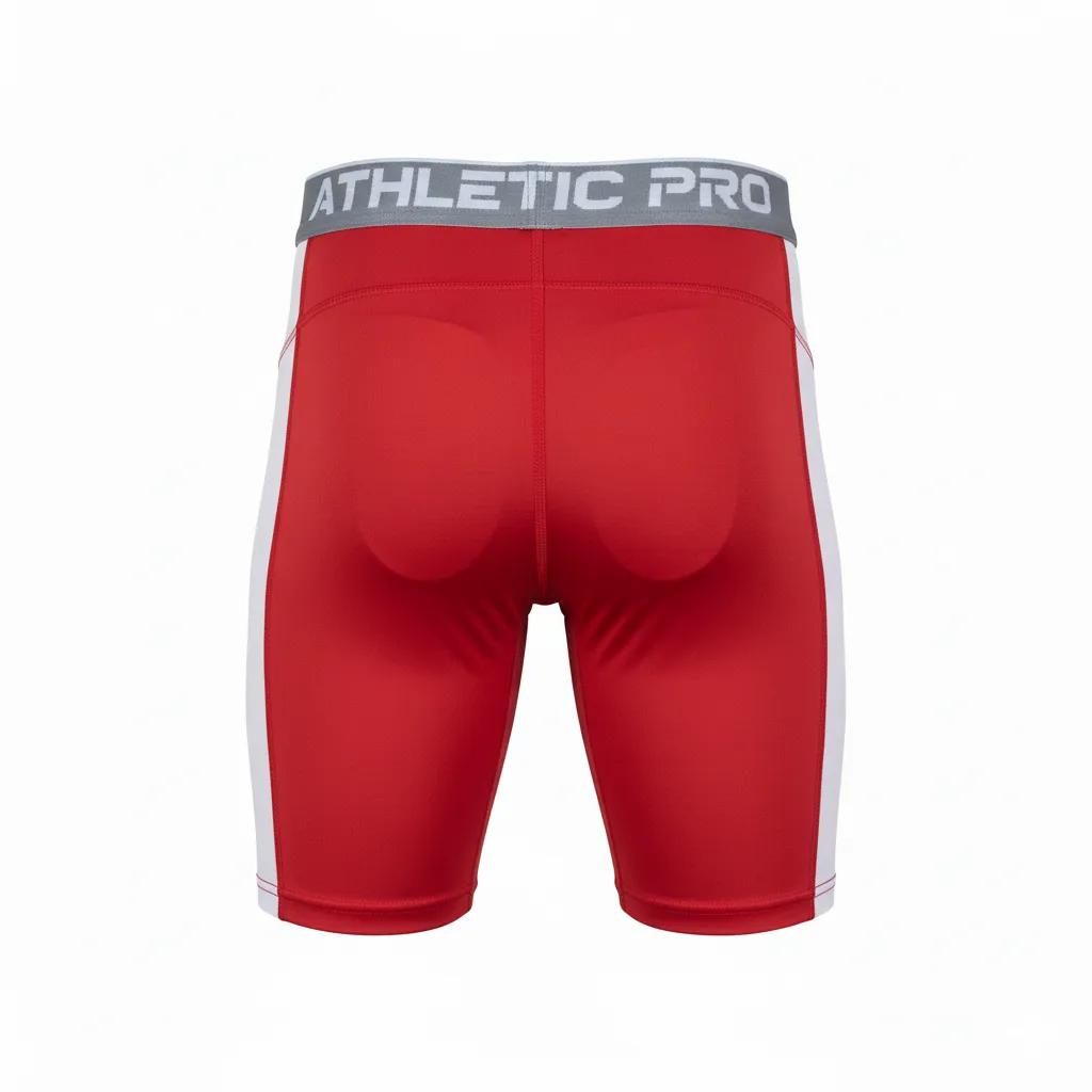Custom Football Compression Shorts - Back View - HAMCO