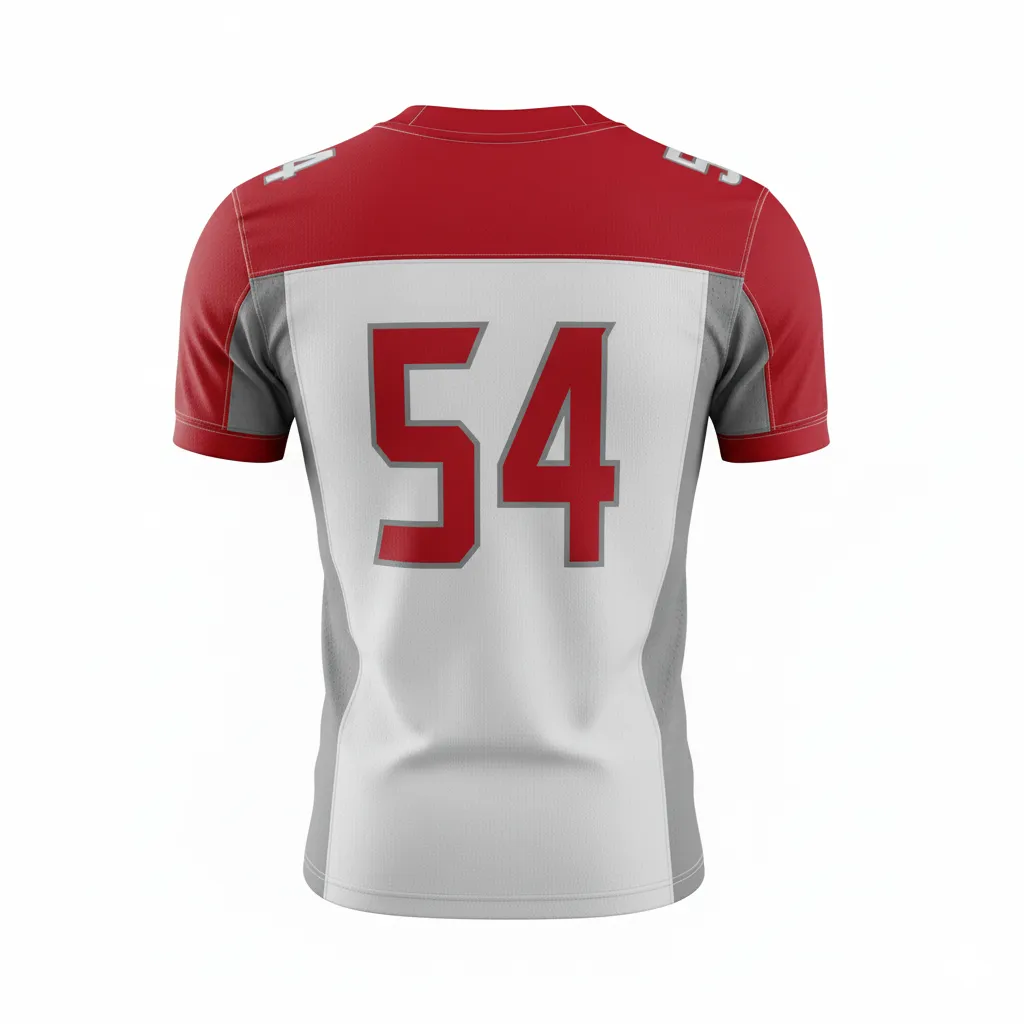 Custom Football Fan Jerseys - Back View - HAMCO
