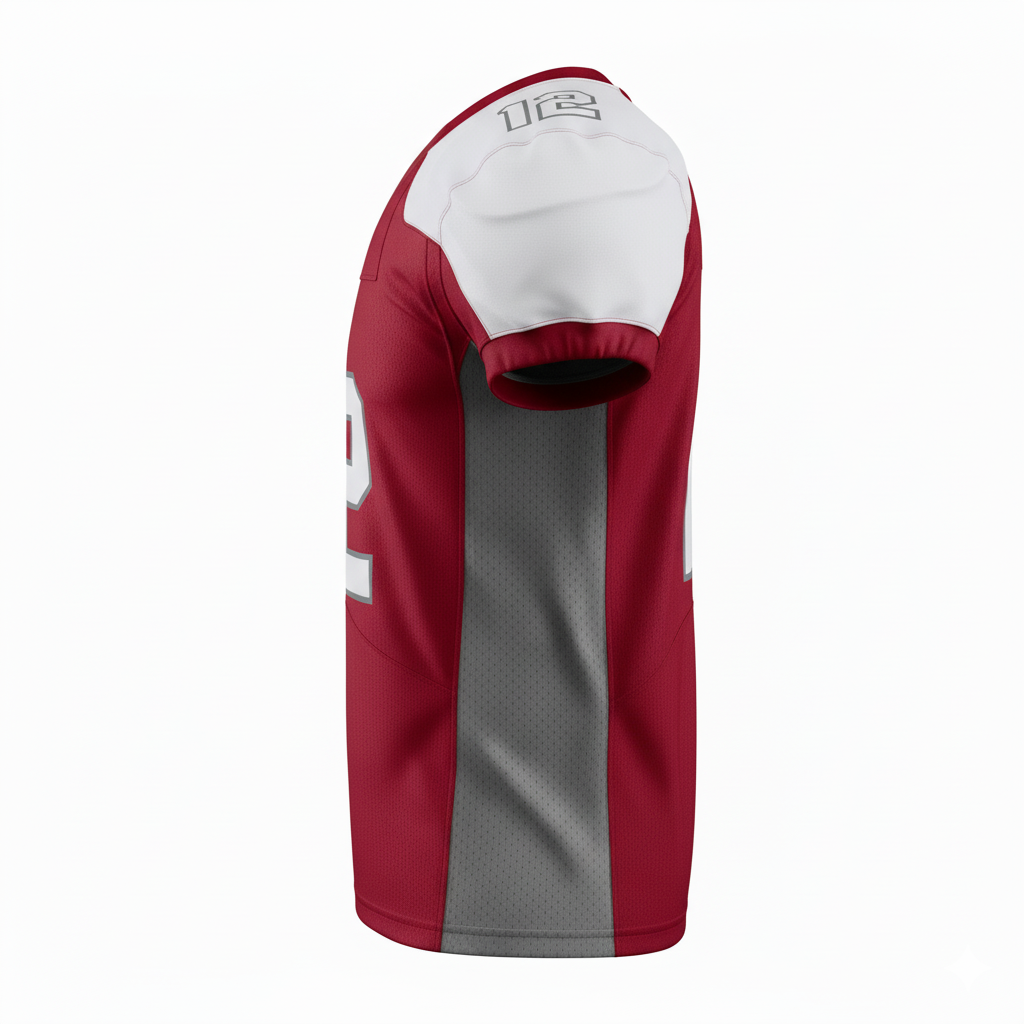 Custom Football Practice Jerseys - Side View - HAMCO Sports Inc.