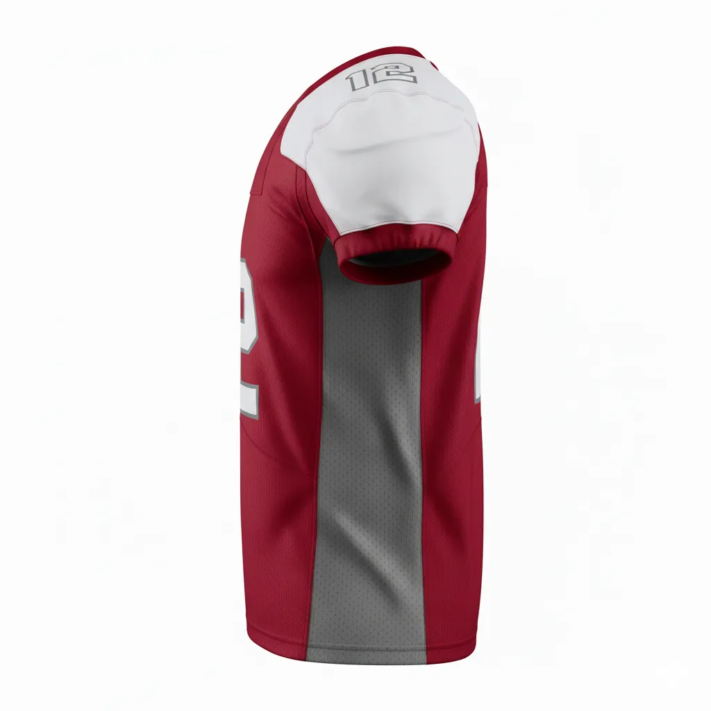 Custom Football Practice Jerseys - Side View - HAMCO