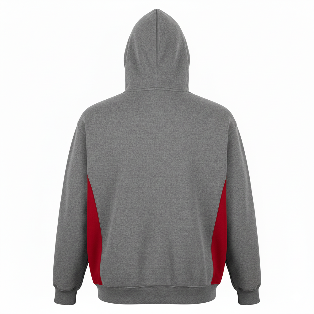 Custom Football Full-Zip Hoodie - Back View - HAMCO Sports Inc.