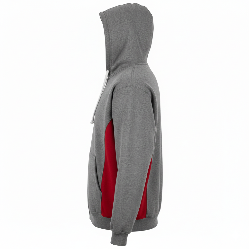 Custom Football Full-Zip Hoodie - Side View - HAMCO Sports Inc.