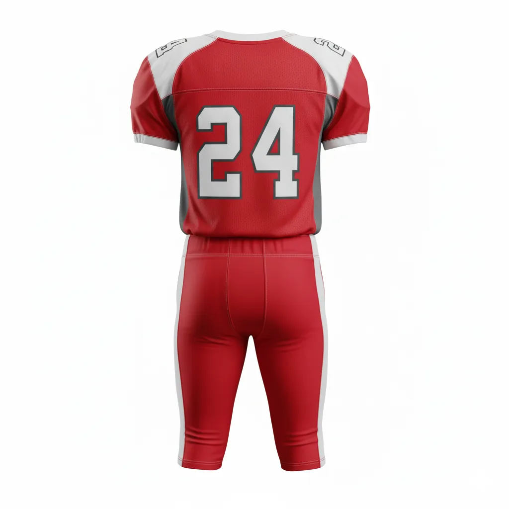 Custom Professional Away Football Uniforms - Back View - HAMCO