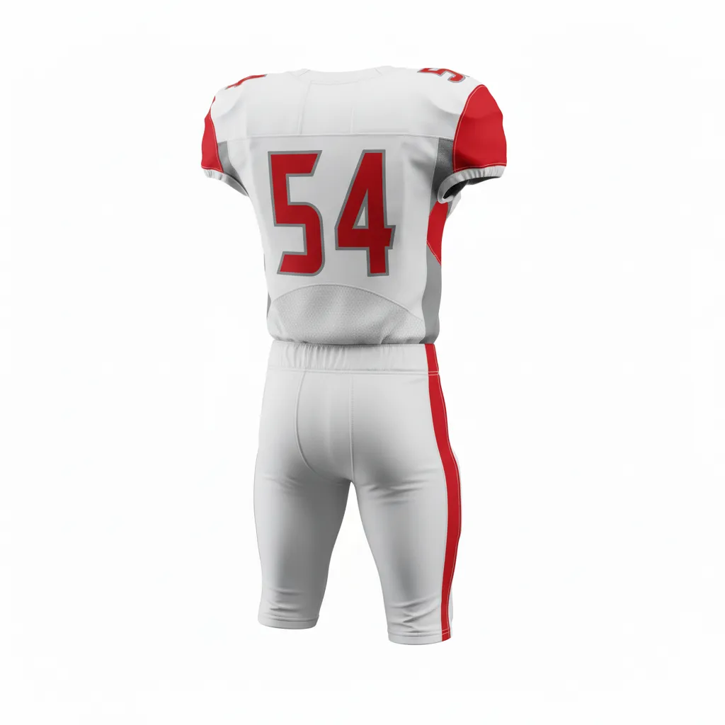 Custom Professional Football Uniforms - Back View - HAMCO