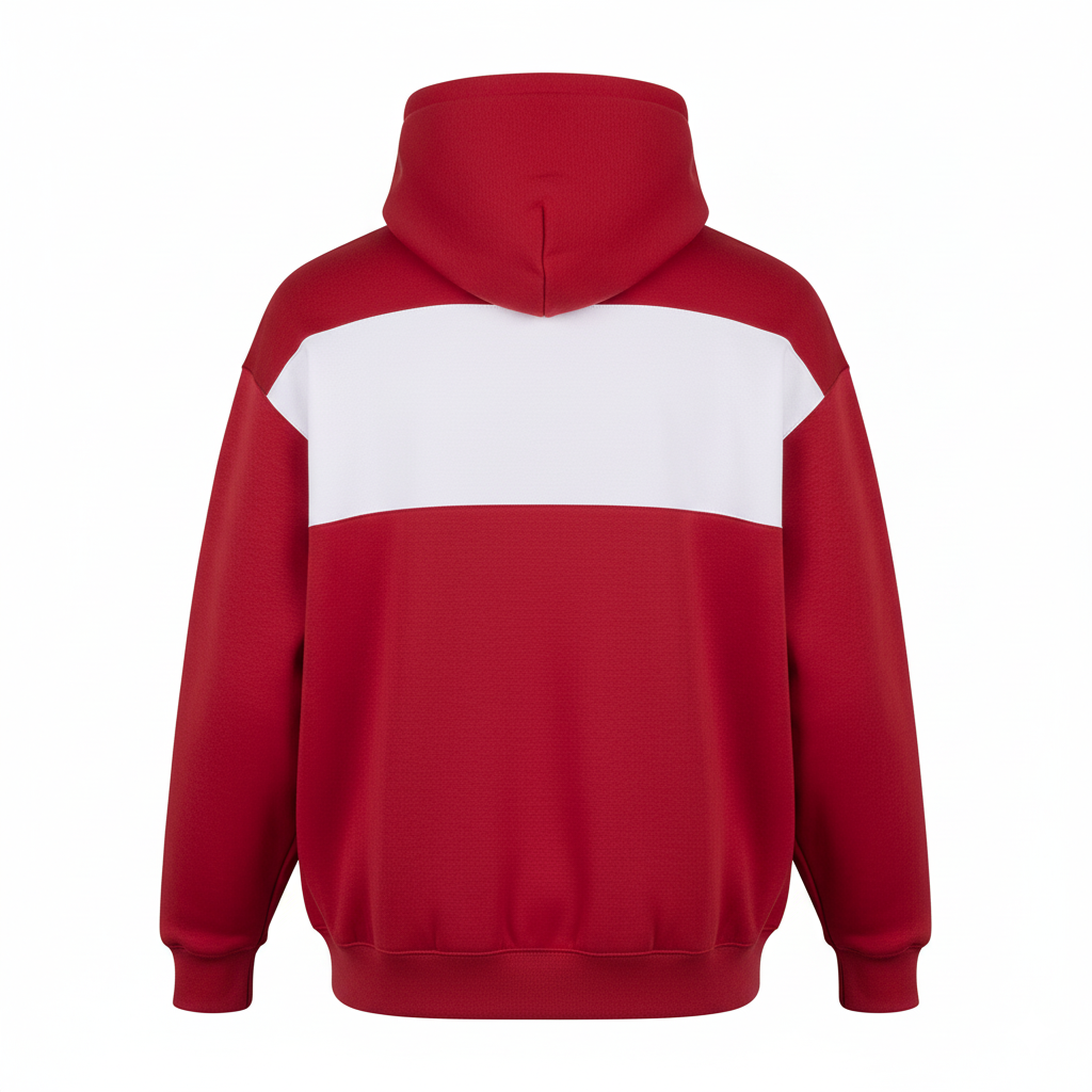 Custom Football Pullover Hoodie - Back View - HAMCO Sports Inc.