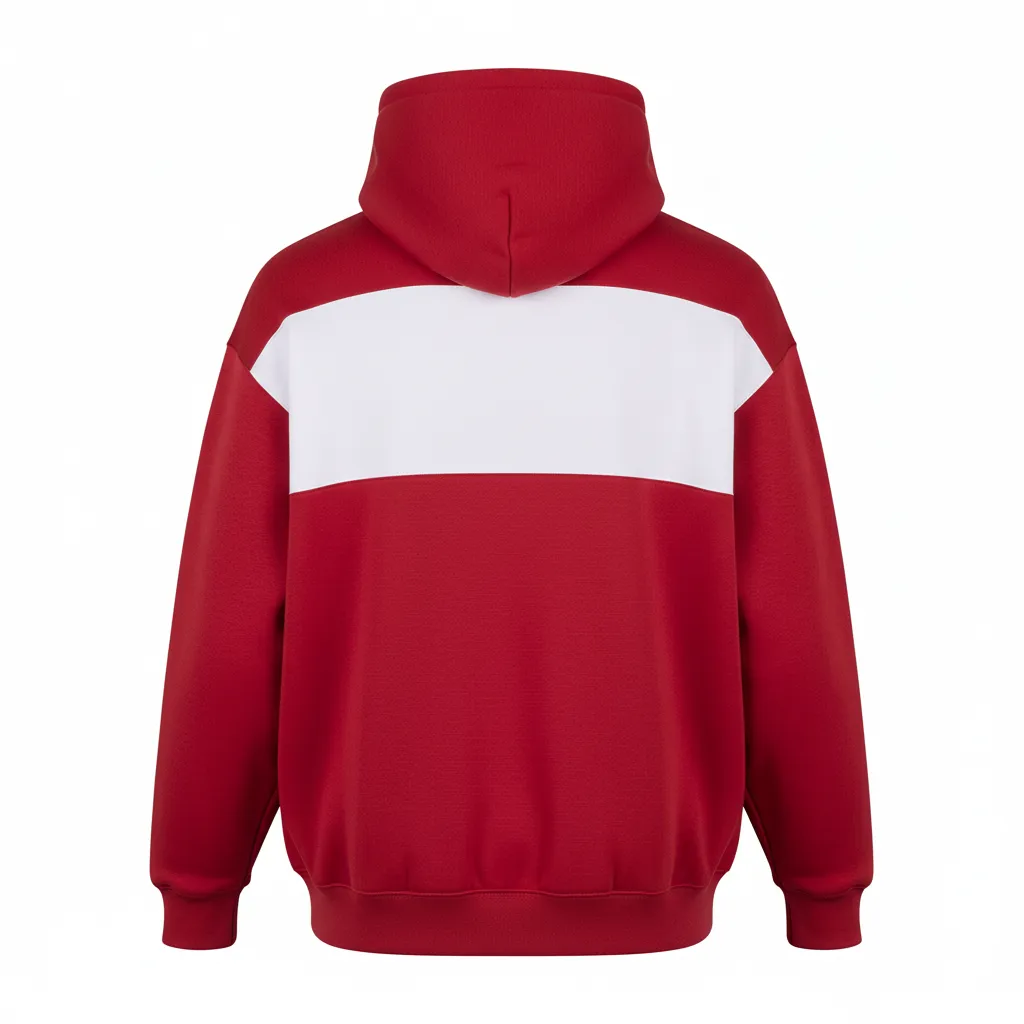 Custom Football Pullover Hoodie - Back View - HAMCO