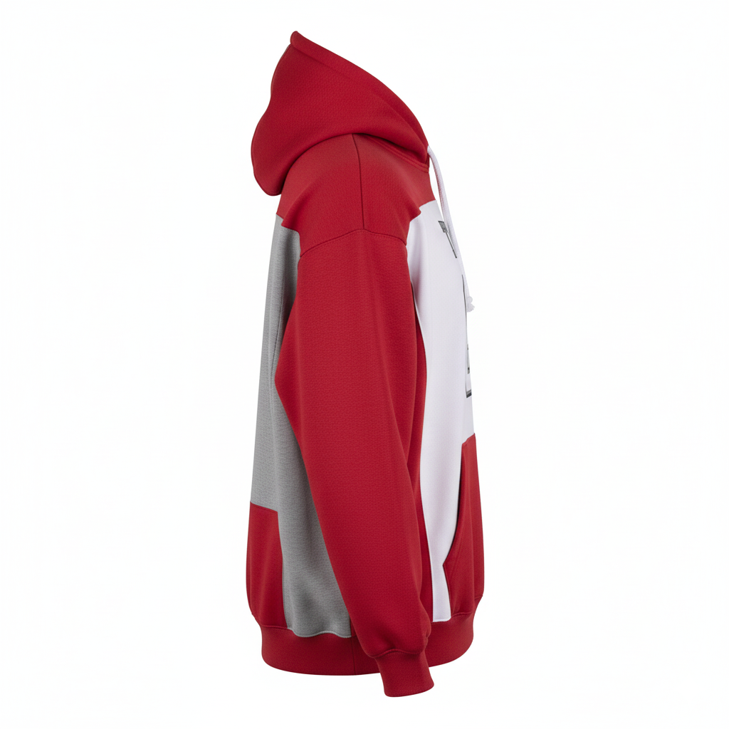 Custom Football Pullover Hoodie - Side View - HAMCO Sports Inc.