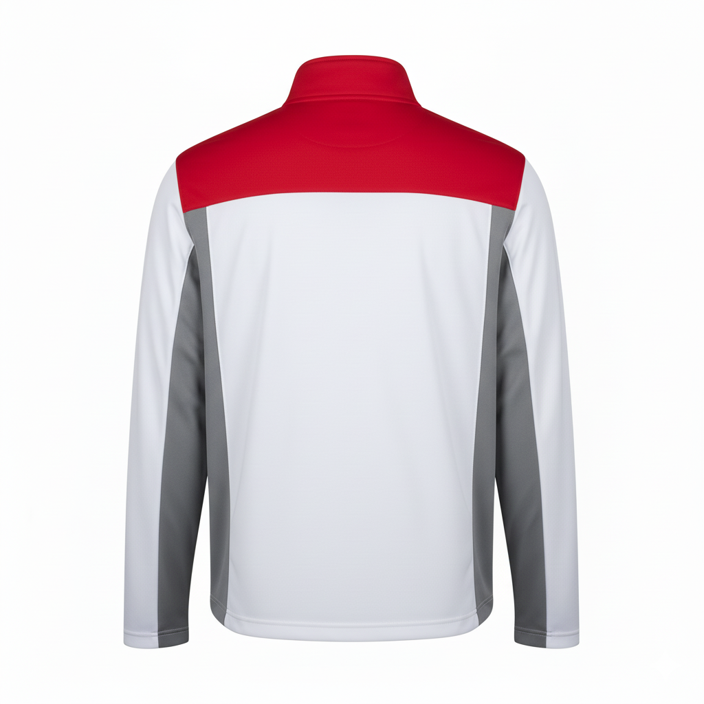Custom Football Quarter-Zip Pullover - Back View - HAMCO Sports Inc.