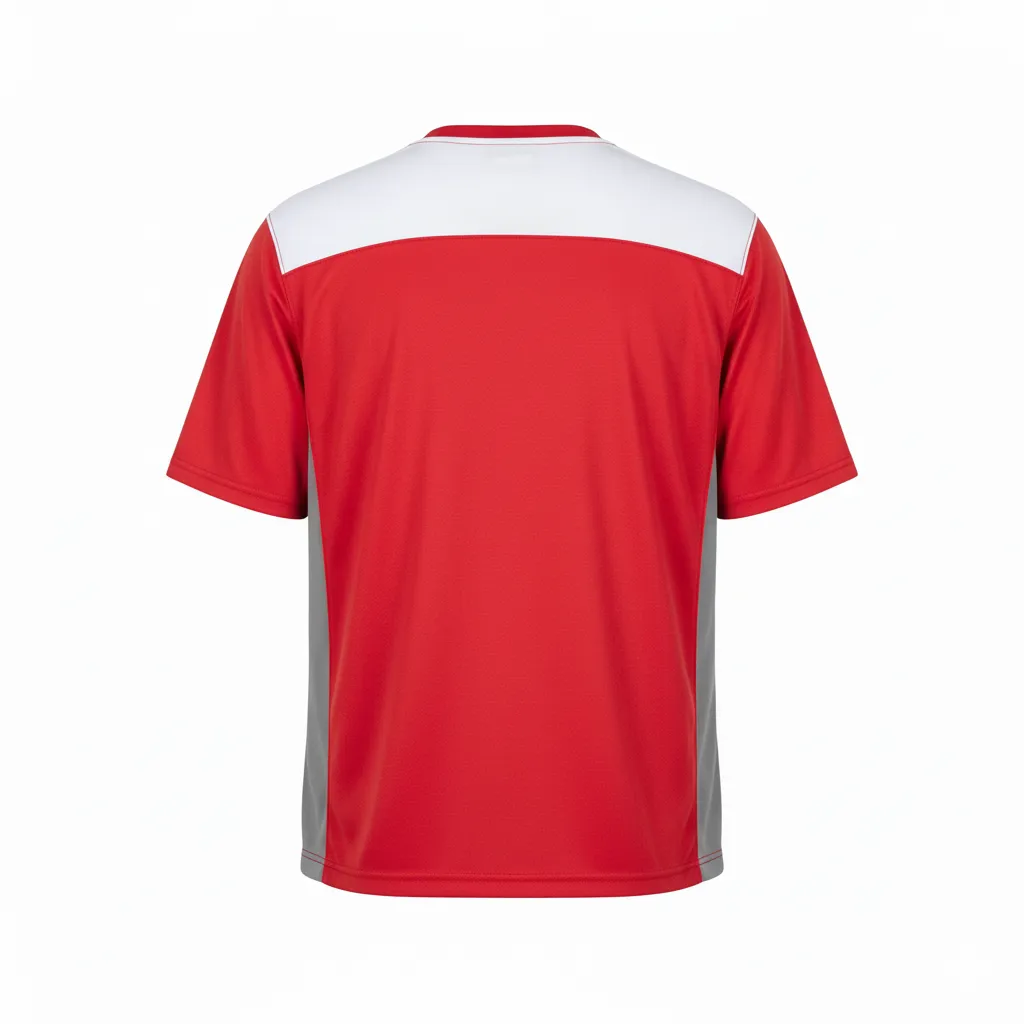 Custom Football Short Sleeve T-Shirt - Back View - HAMCO