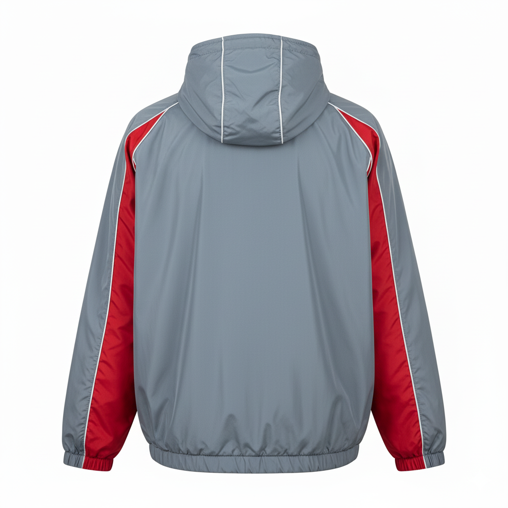 Custom Football Windbreaker Jacket - Back View - HAMCO Sports Inc.