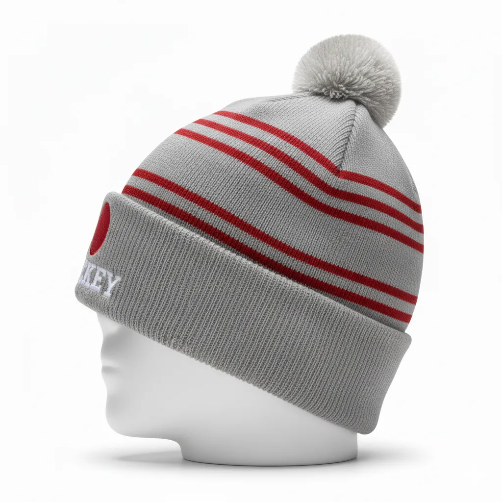 Custom Ice Hockey Beanie - Side View - HAMCO