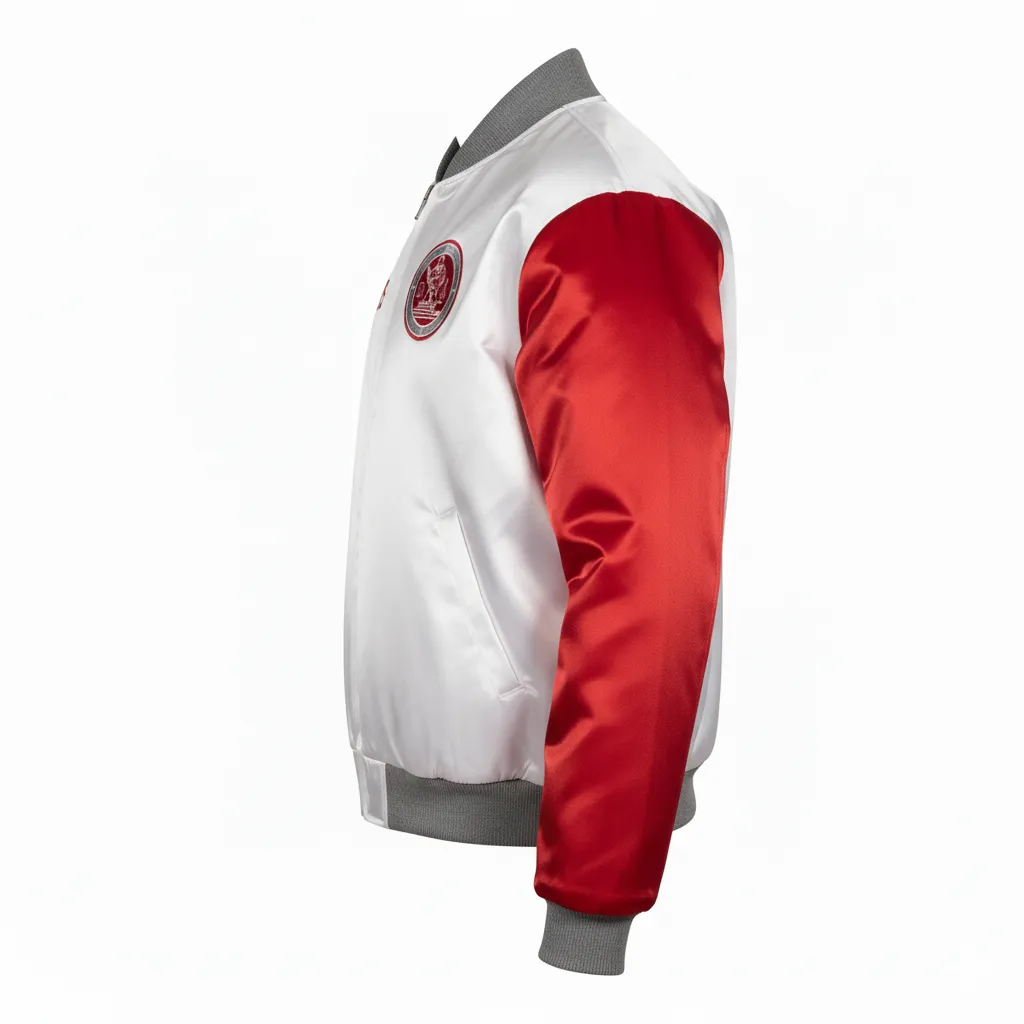 Custom Ice Hockey Bomber Jacket - Side View - HAMCO