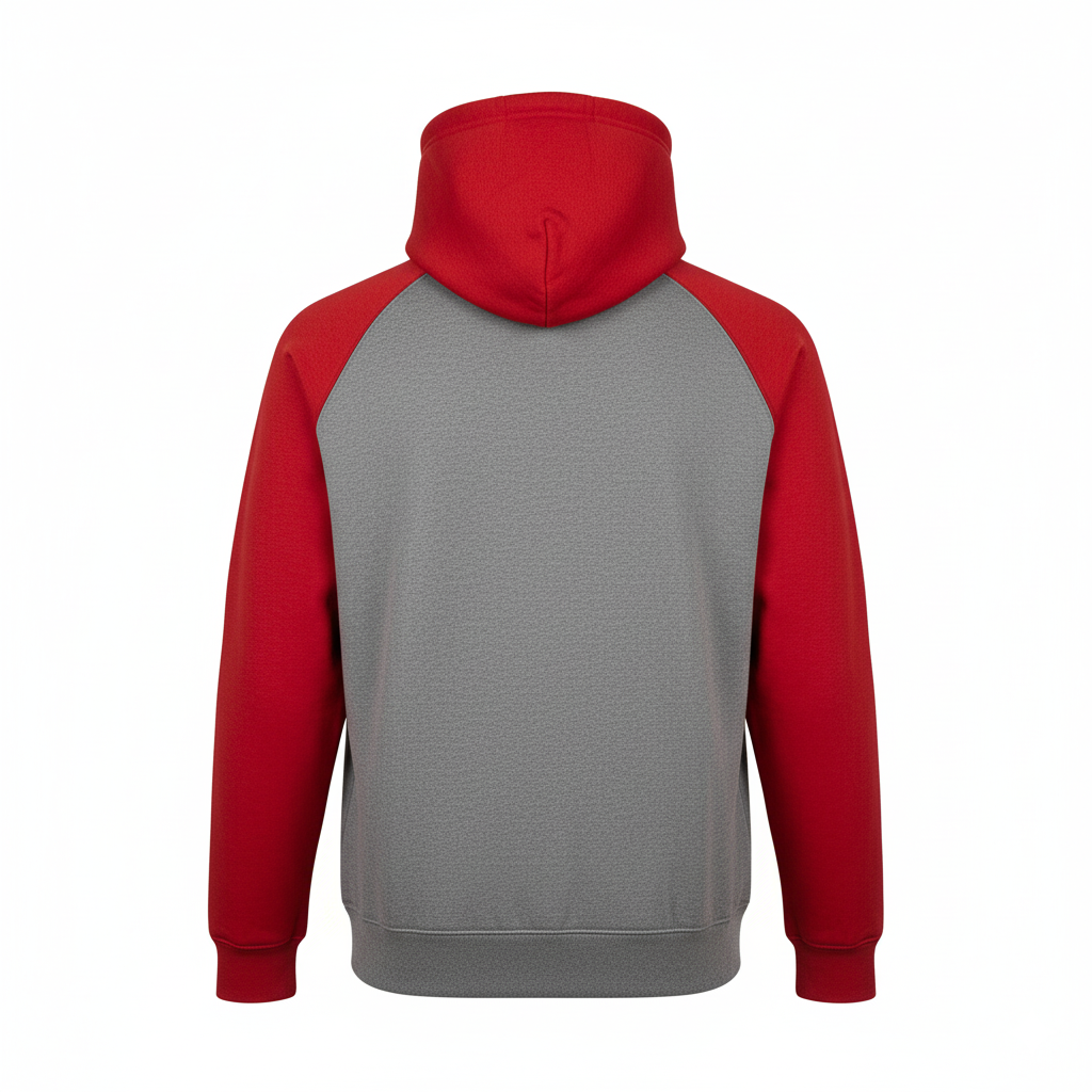 Custom Ice Hockey Full-Zip Hoodie - Back View - HAMCO Sports Inc.