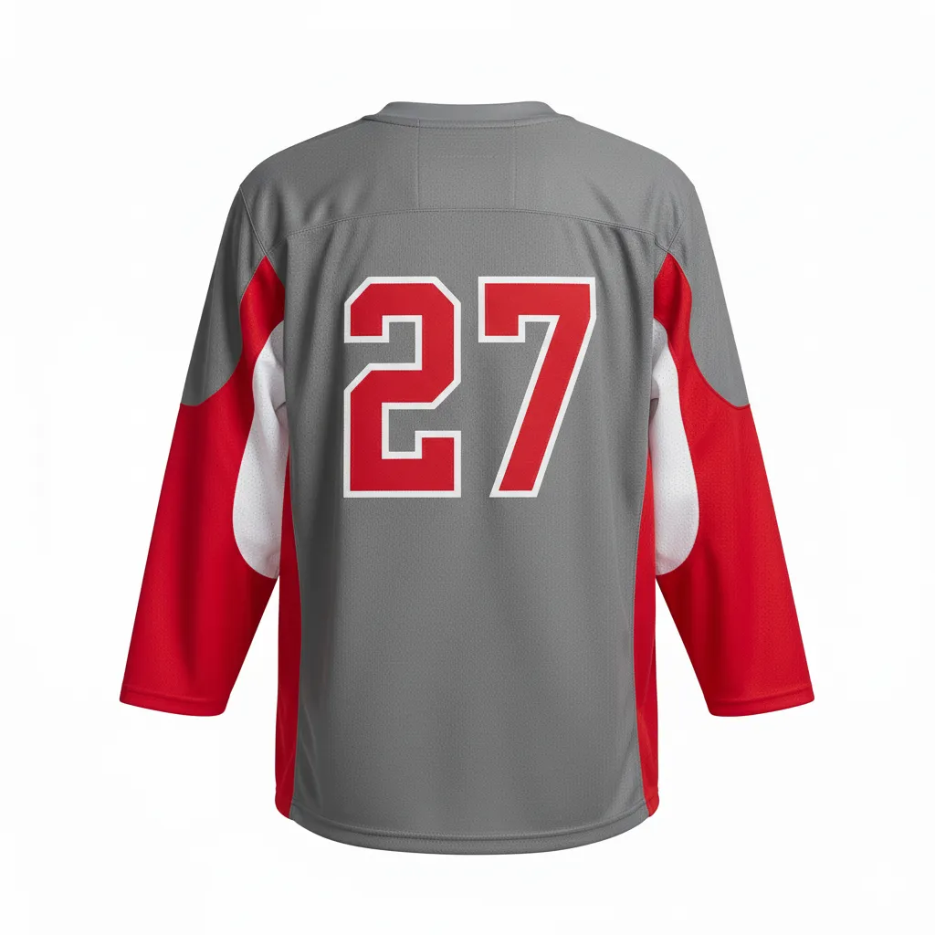 Custom Ice Hockey Practice Jersey - Back View - HAMCO