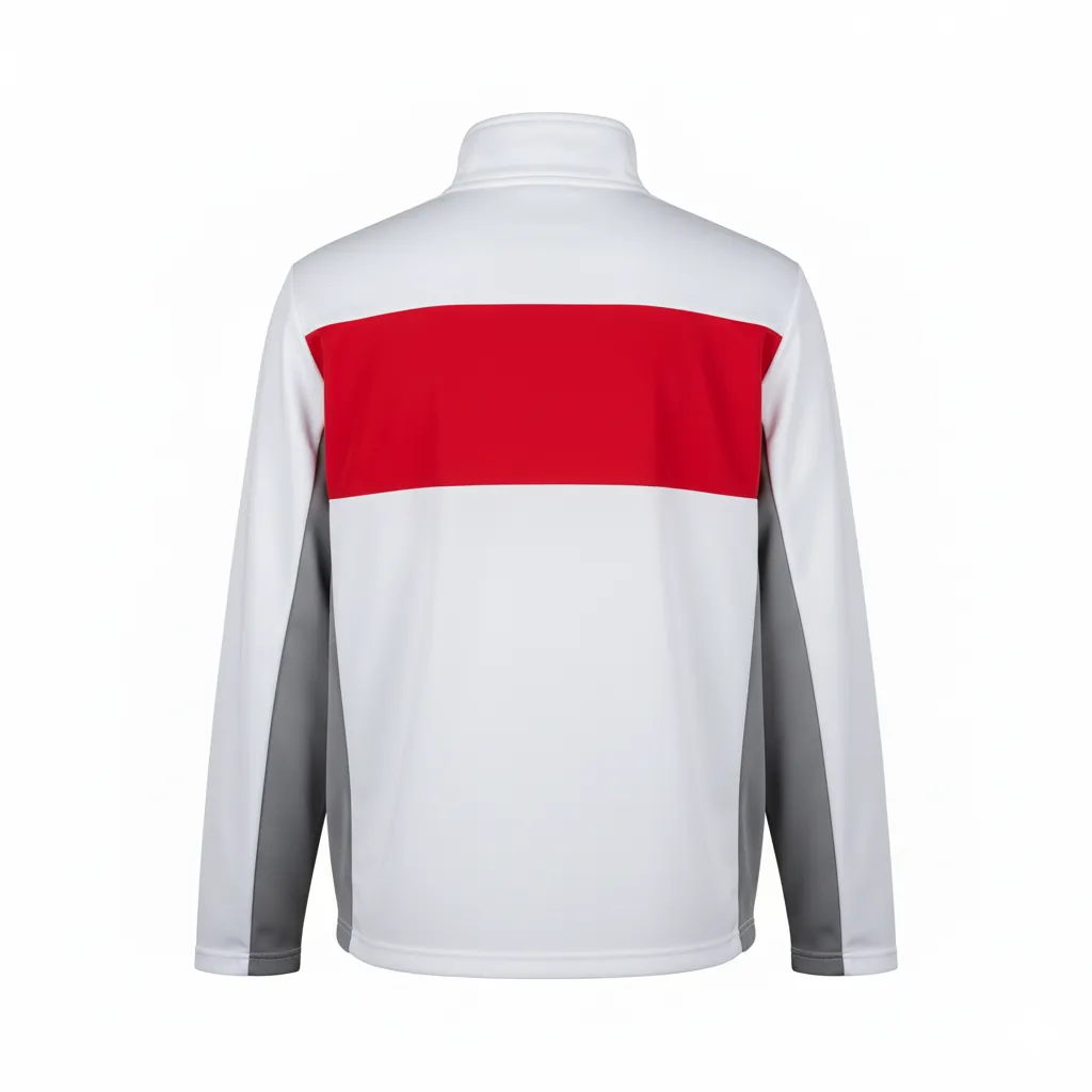 Custom Ice Hockey Quarter-Zip Pullover - Back View - HAMCO