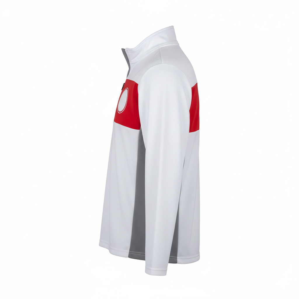 Custom Ice Hockey Quarter-Zip Pullover - Side View - HAMCO Sports Inc.