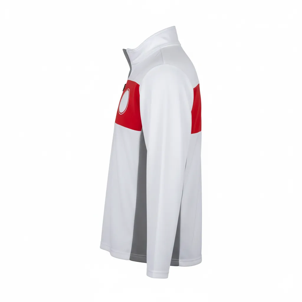 Custom Ice Hockey Quarter-Zip Pullover - Side View - HAMCO