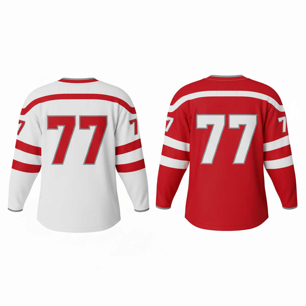 Custom Reversible Ice Hockey Jersey - Back View - HAMCO Sports Inc.