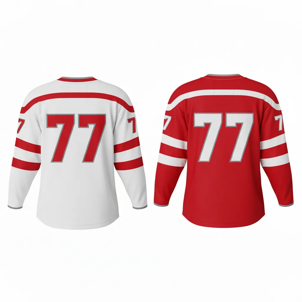 Custom Reversible Ice Hockey Jersey - Back View - HAMCO