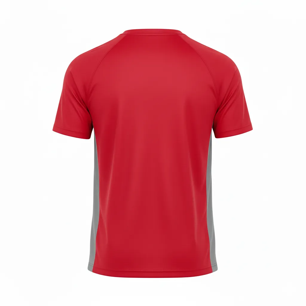 Custom Ice Hockey Short Sleeve T-Shirt - Back View - HAMCO