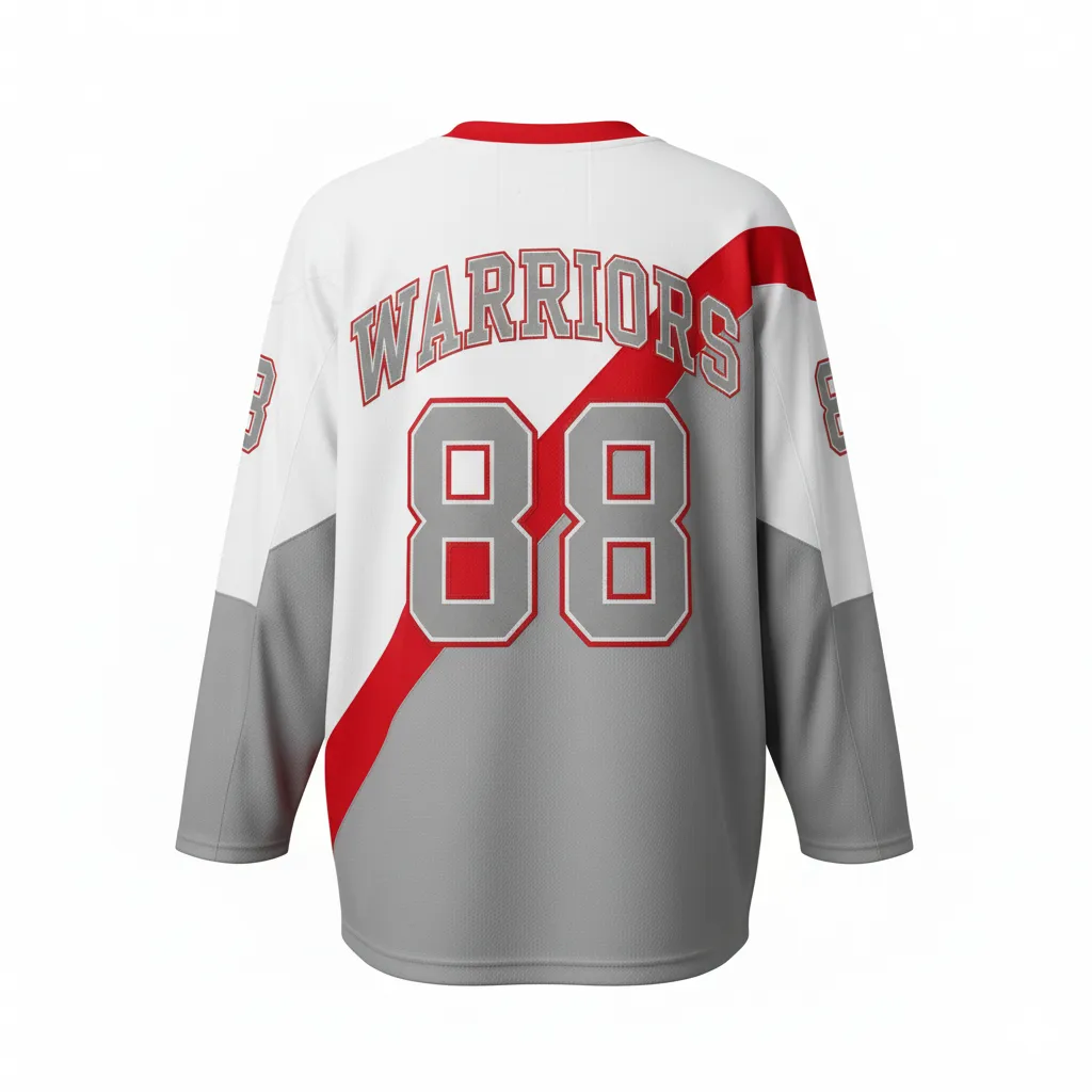 Custom Two-Tone Ice Hockey Jersey - Back View - HAMCO