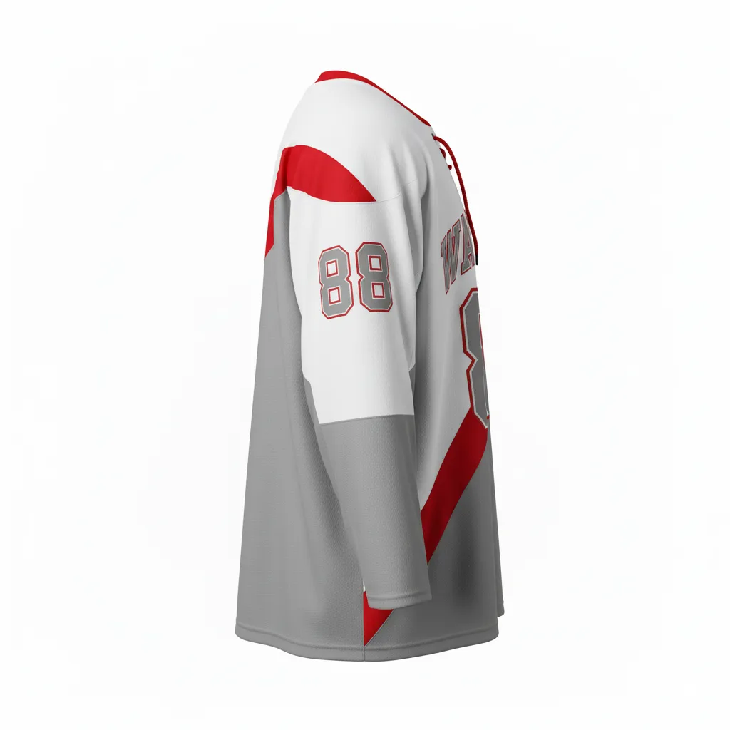 Custom Two-Tone Ice Hockey Jersey - Side View - HAMCO