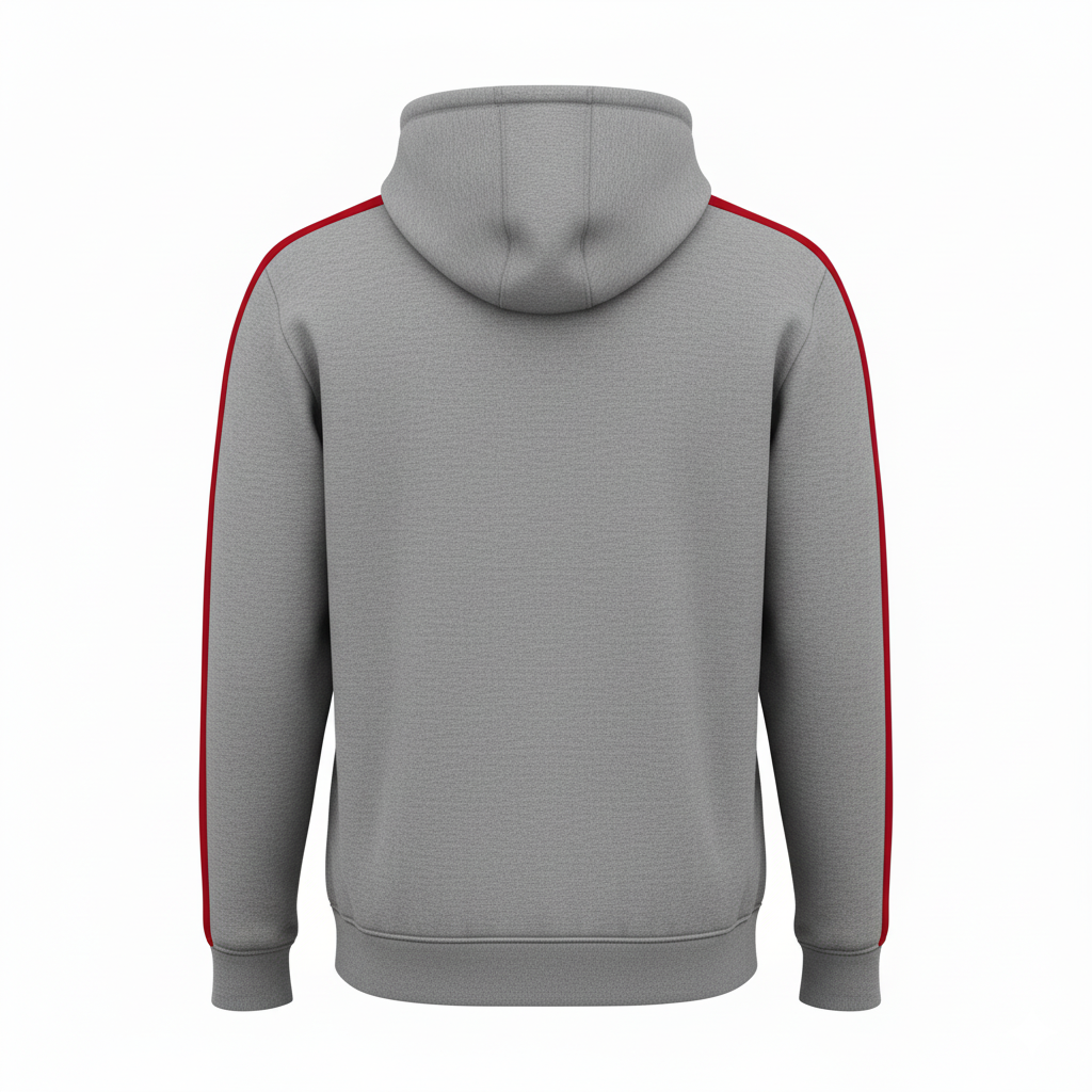 Custom Lacrosse Full Zip Hoodie - Back View - HAMCO Sports Inc.