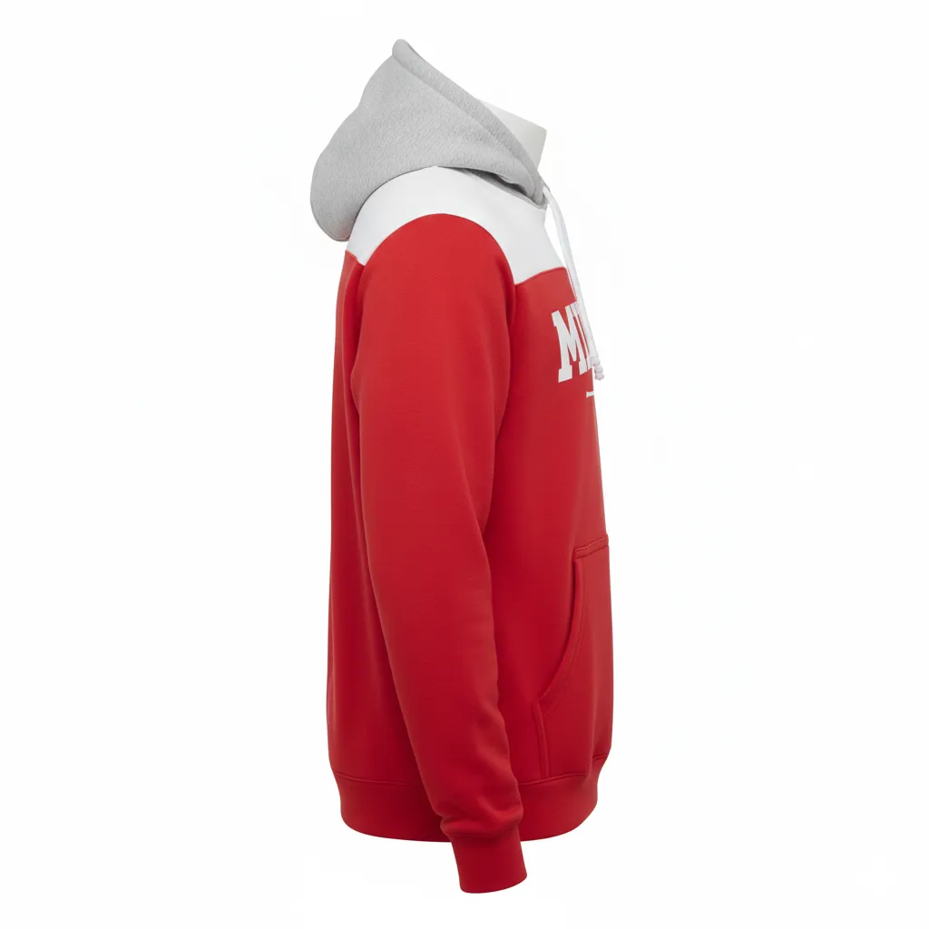 Custom Lacrosse Pullover Hoodie - Side View - HAMCO