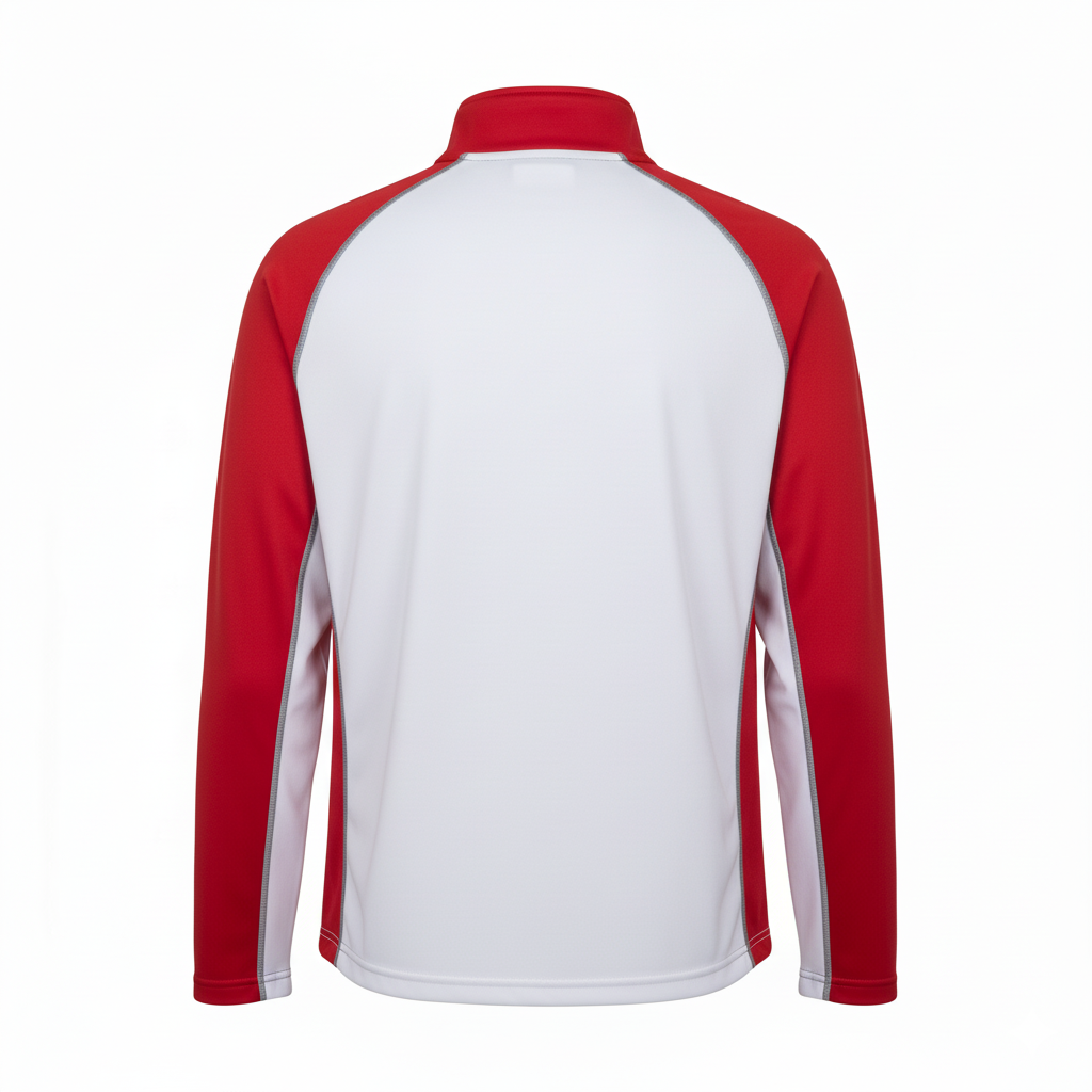 Custom Lacrosse Quarter Zip Pullover - Back View - HAMCO Sports Inc.