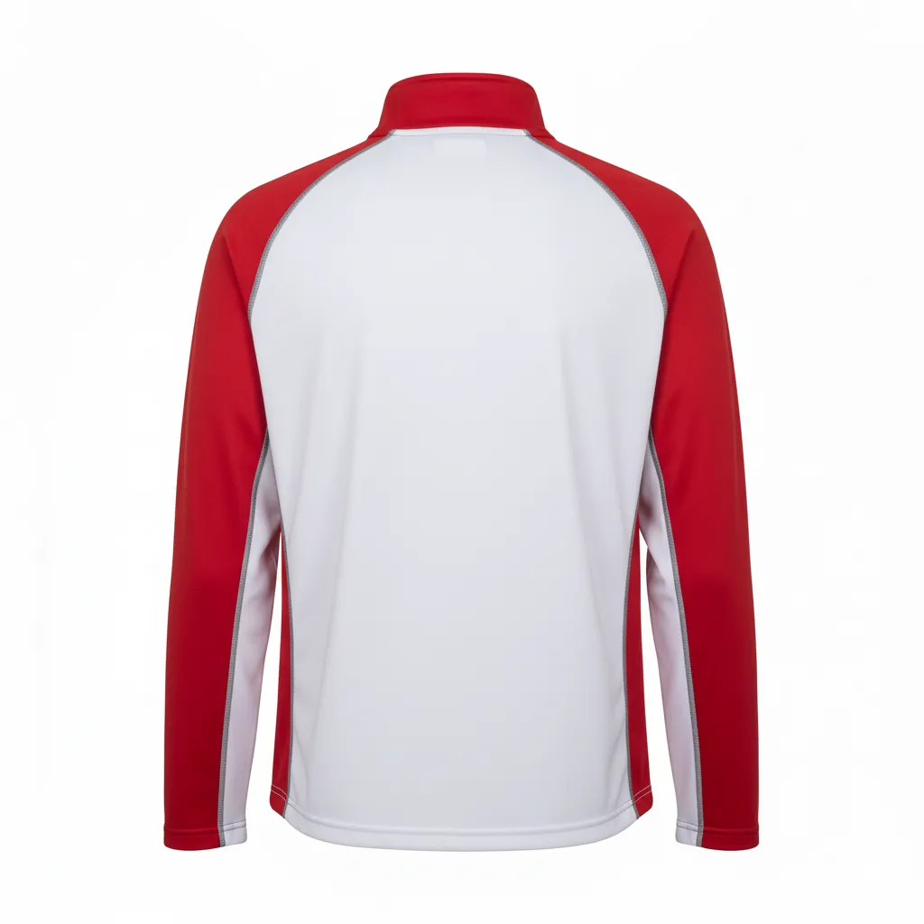 Custom Lacrosse Quarter Zip Pullover - Back View - HAMCO