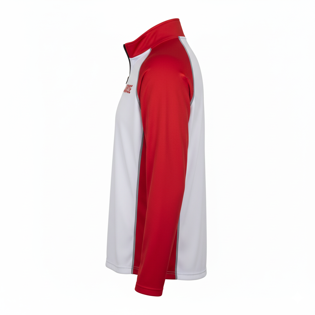 Custom Lacrosse Quarter Zip Pullover - Side View - HAMCO Sports Inc.