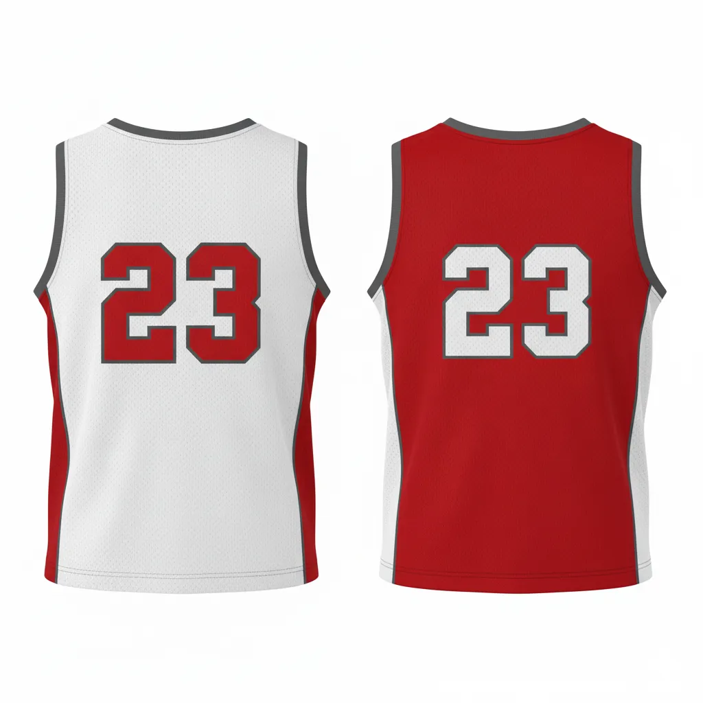 Custom Reversible Lacrosse Pinnie - Back View - HAMCO