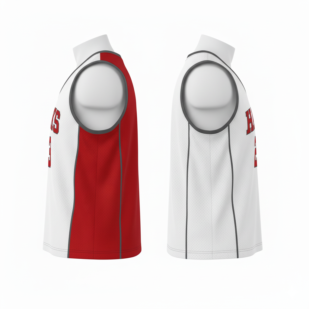 Custom Reversible Lacrosse Pinnie - Side View - HAMCO Sports Inc.