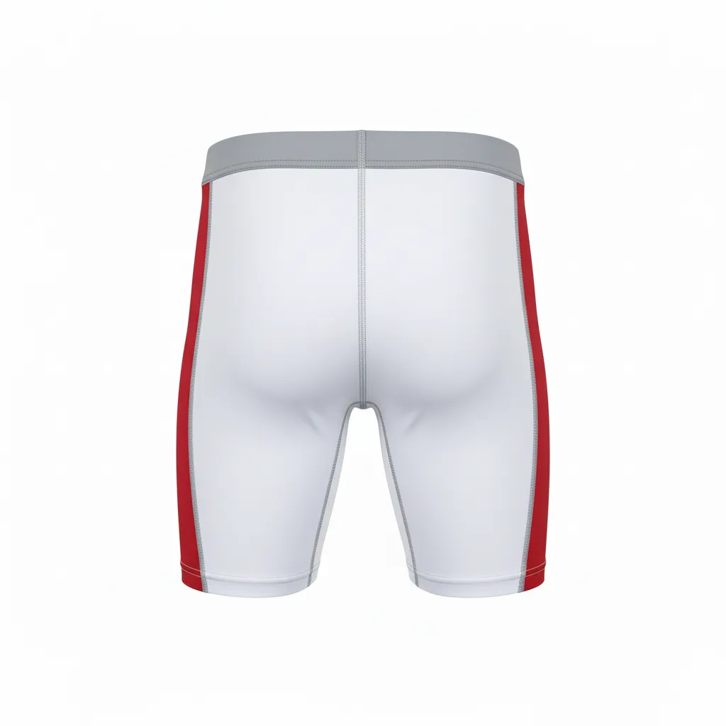 Custom Rugby Compression Shorts - Back View - HAMCO