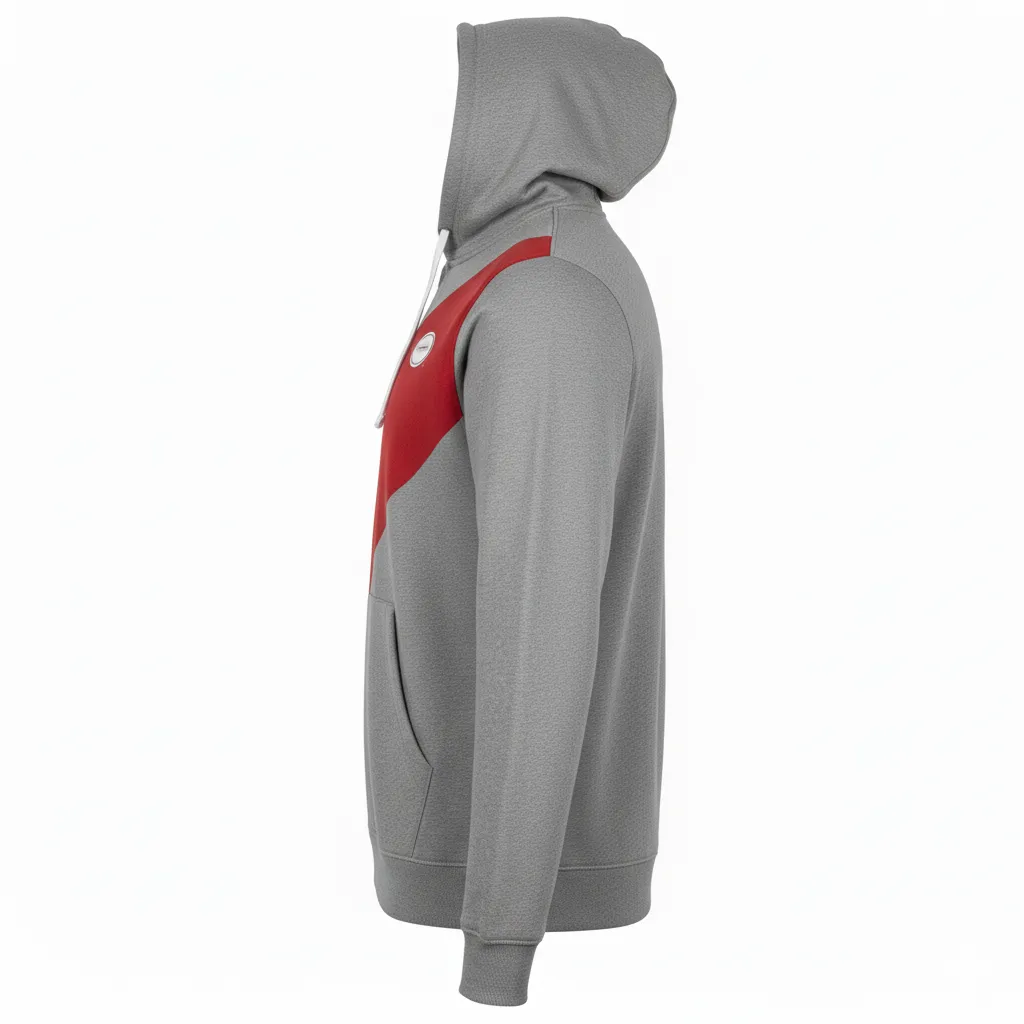 Custom Rugby Full-Zip Hoodie - Side View - HAMCO