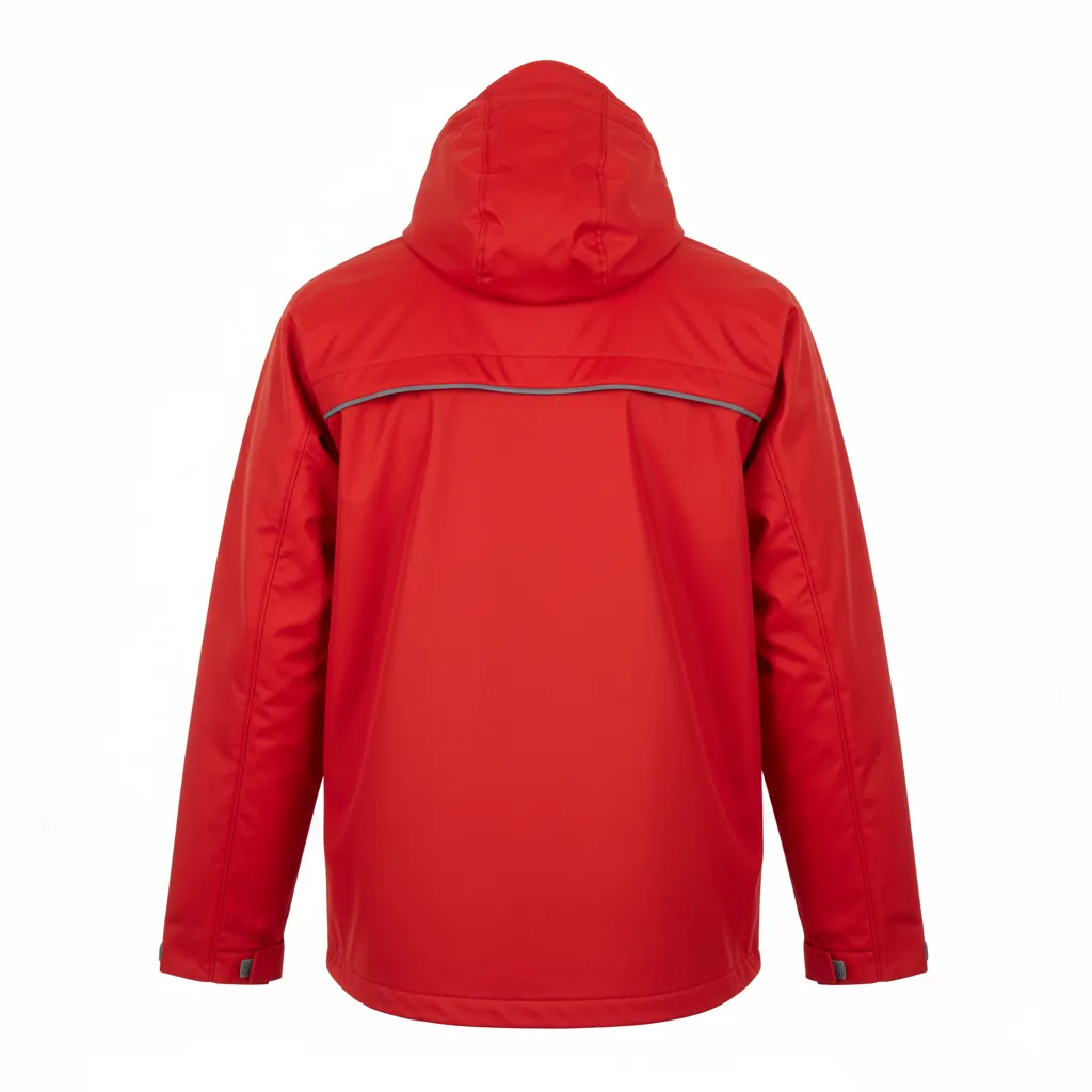 Custom Rugby Rain Jacket - Back View - HAMCO