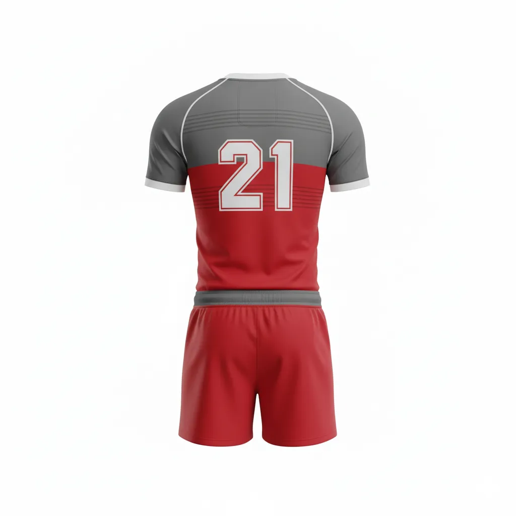 Custom Standard Rugby Uniforms - Back View - HAMCO