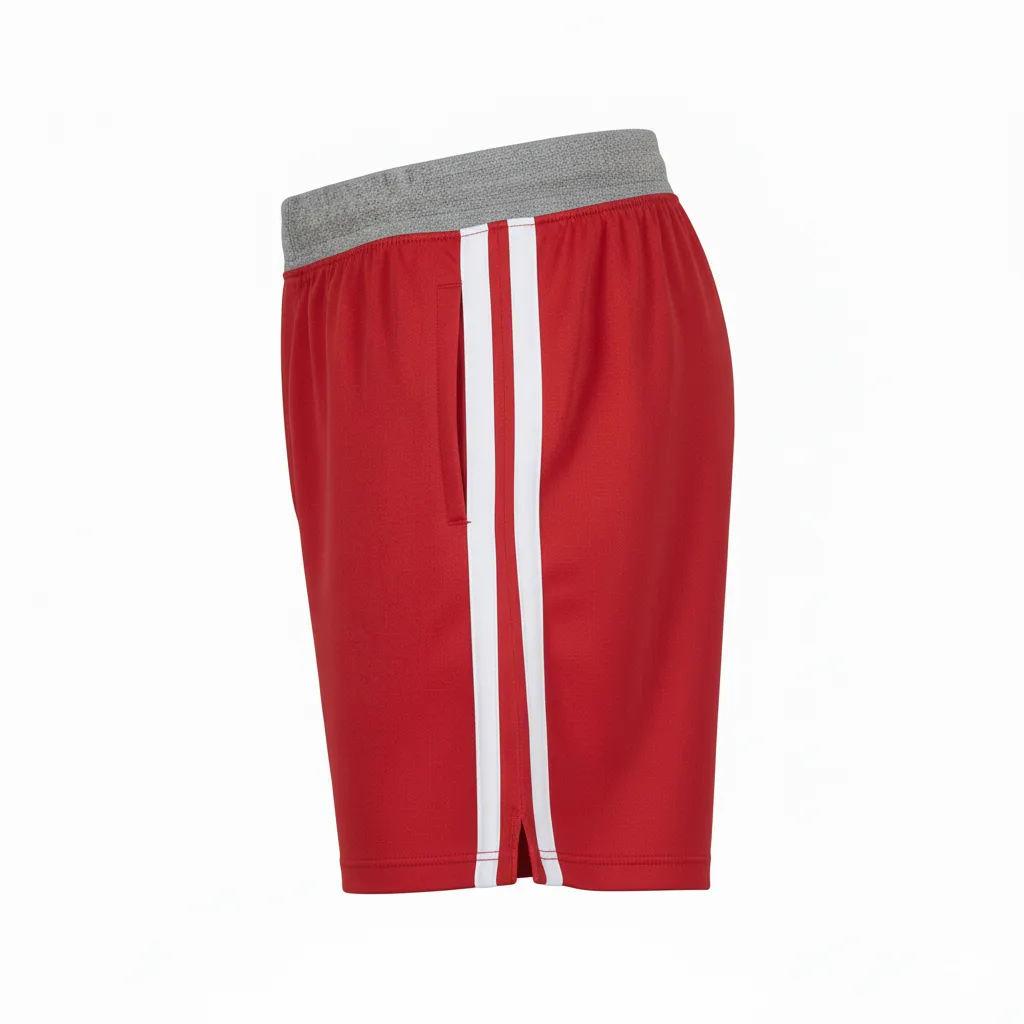 Custom Rugby Two-Tone Shorts - Side View - HAMCO