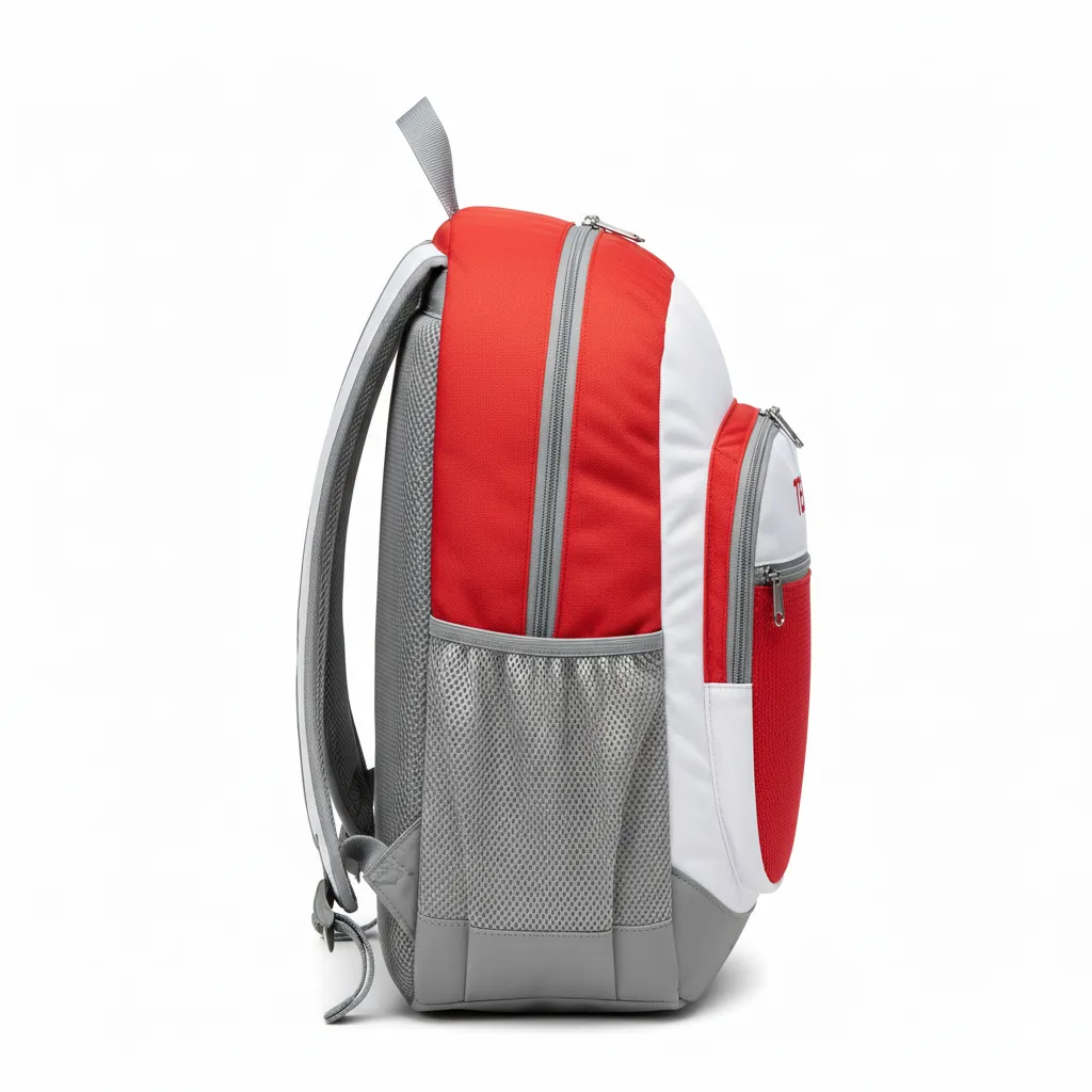 Custom Soccer Backpacks - Side View with Ball Compartment