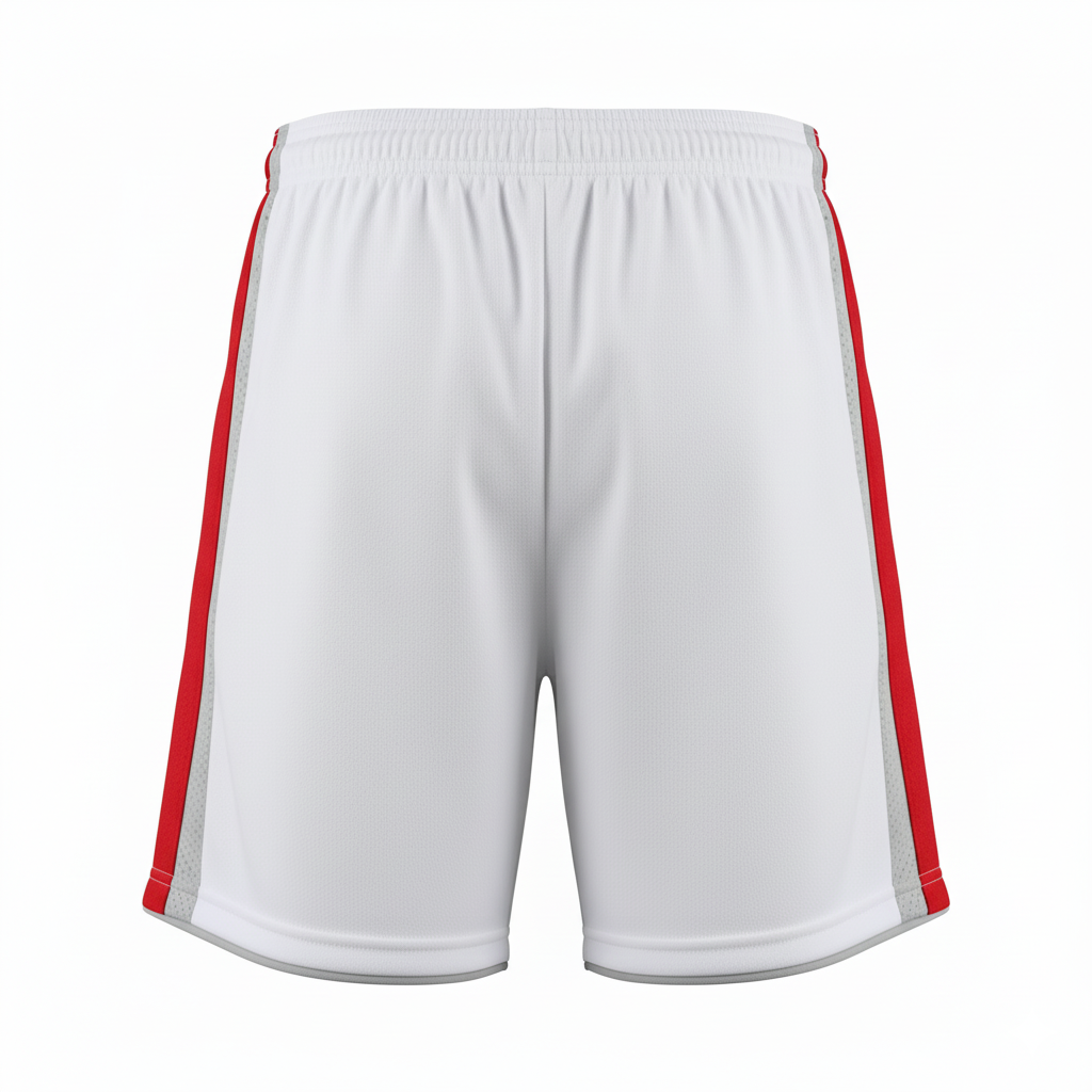 Custom Soccer Shorts - Back View with Team Number