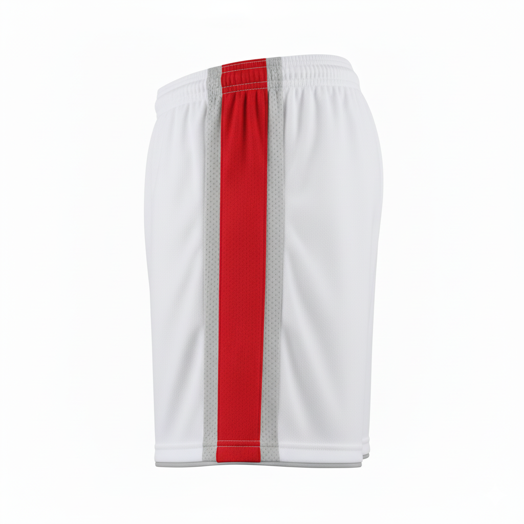 Custom Soccer Shorts - Side View with Side Panels