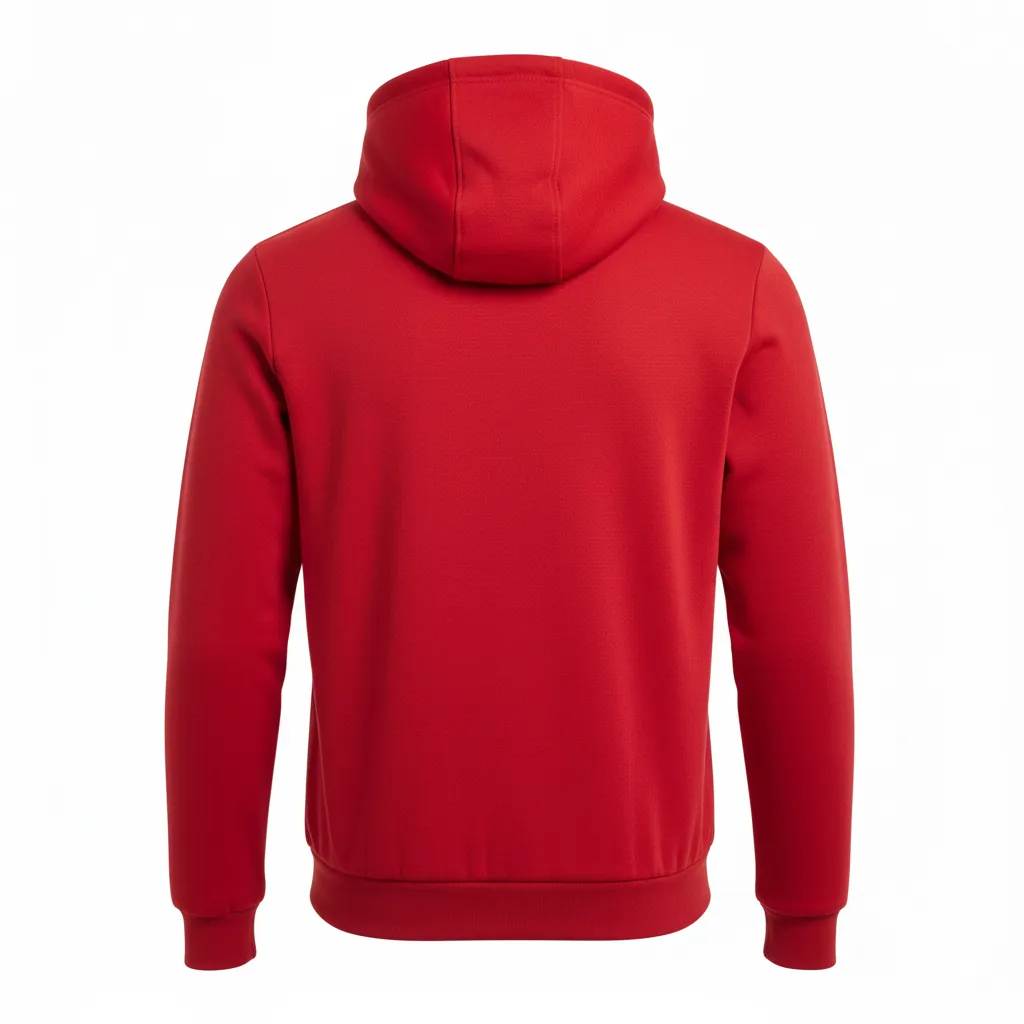 Custom Soccer Full Zip Hoodies - Back View with Team Logo