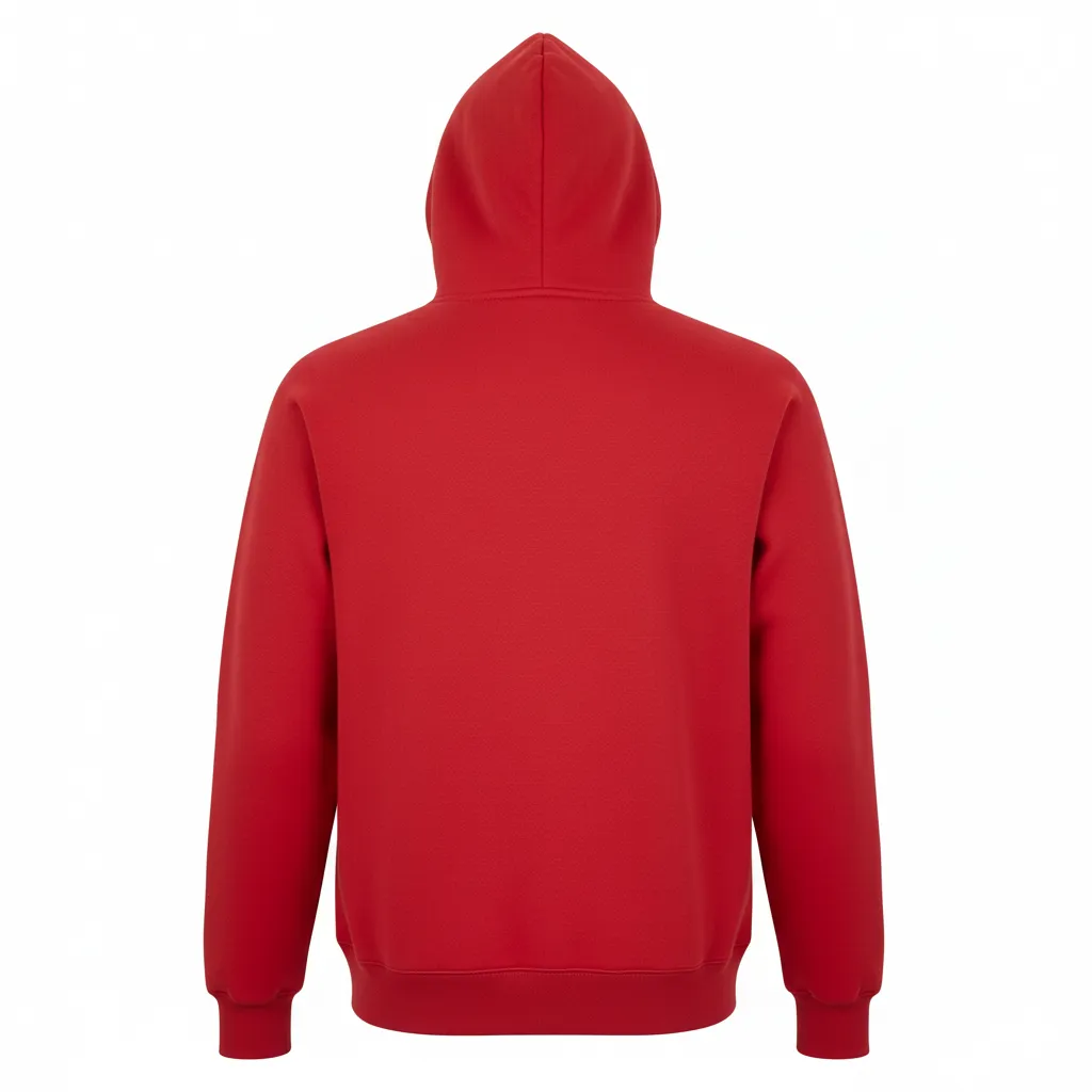 Custom Soccer Pullover Hoodies - Back View with Team Logo