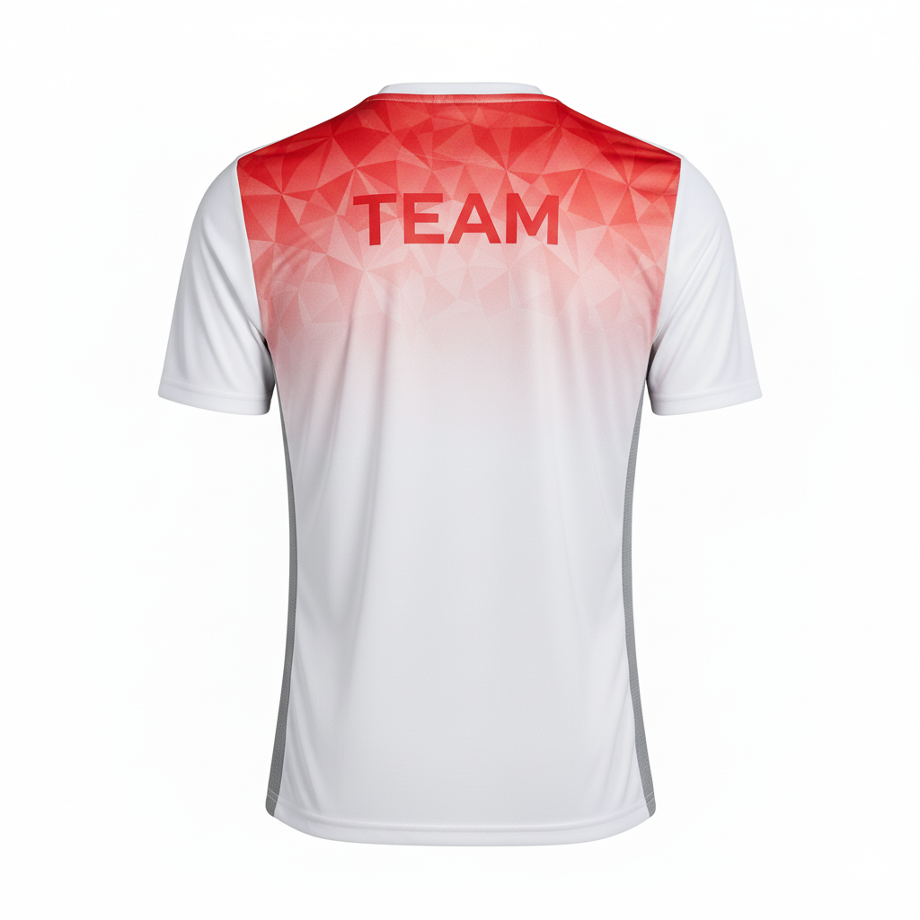 Custom Soccer Short Sleeve Training Shirts - Back View Design