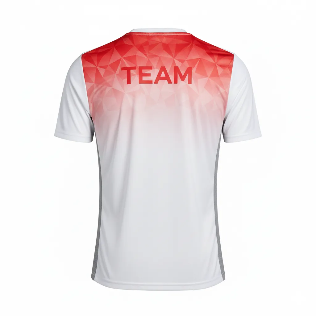 Custom Soccer Short Sleeve Training Shirts - Back View Design